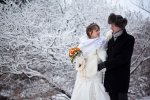 Мех в зимней свадьбе